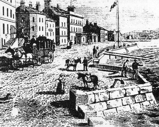 1860 Parkgate and an identical image below the foreground was known as Donkey Island